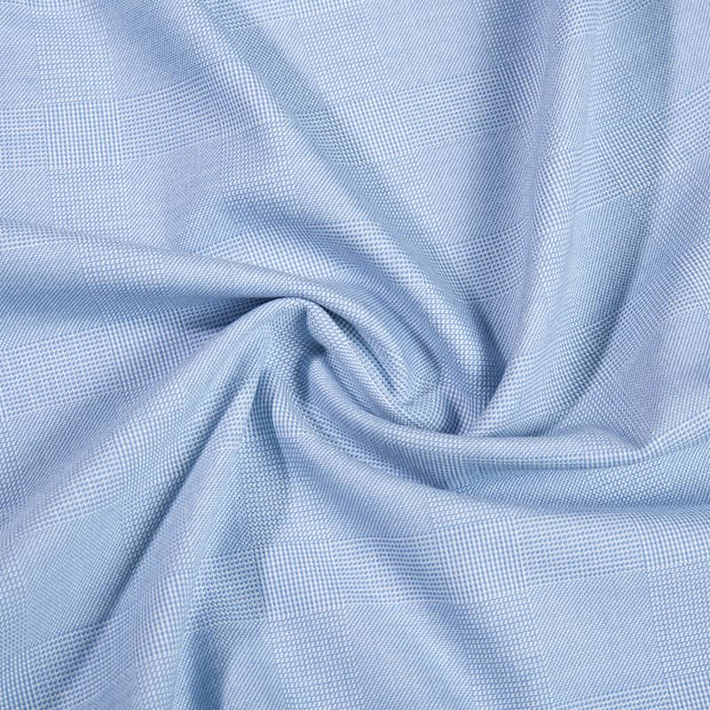 FX55682 Fesyen Tr Poly Viscose Dengan Fabrik Periksa Dilayer Benang Spandex untuk Seragam Sekolah
