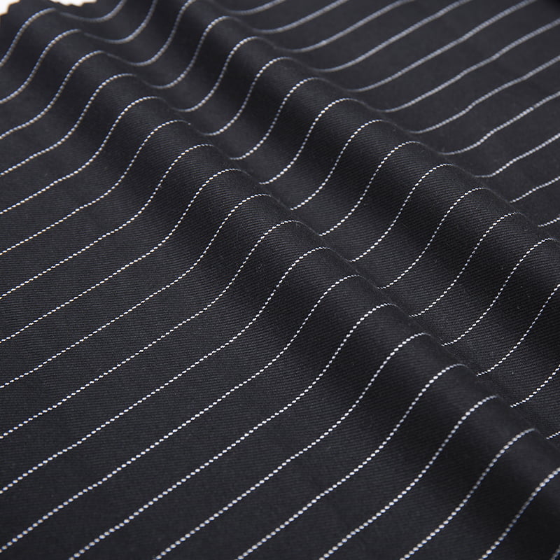 FX55858 Benang Reka Bentuk Jalur Berwarna -warni Dyed Customize TR Spandex Woven Fabric Suit dan Blazers